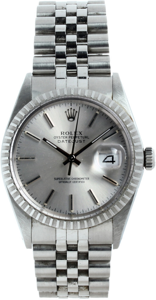 1601 Rolex Datejust Silver/Stål Ø36 mm 